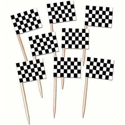 Cupcake Race Flags 25 Pack