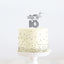 Cake Topper 18th Metal Cake Silver