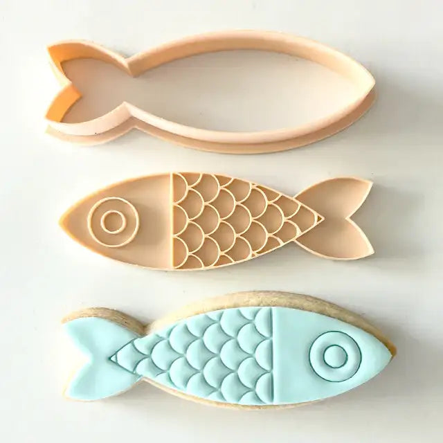 Fish Cutter & Embosser Set (Little Biskut) – view 2