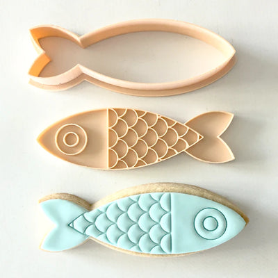 Fish Cutter & Embosser Set (Little Biskut)