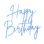 Sweet Cartel - Cupcake Charm/Topper - Happy Birthday Blue