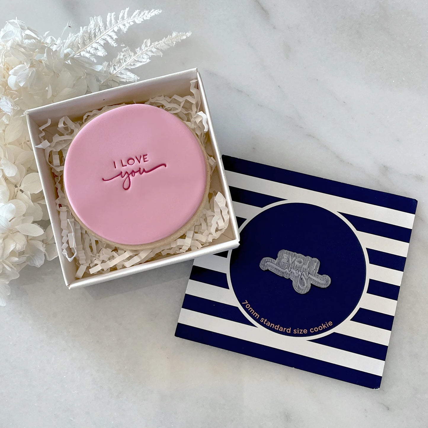 I Love You Tiny Text Stamp (Little Biskut)