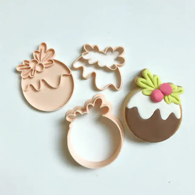 Mini Christmas Pudding Cutter & Embosser Set (Little Biskut) – view 3