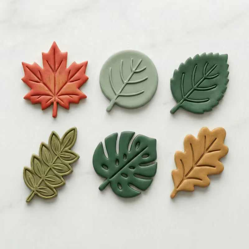 Botanical Leaf Style Imprint Cutter 6pc