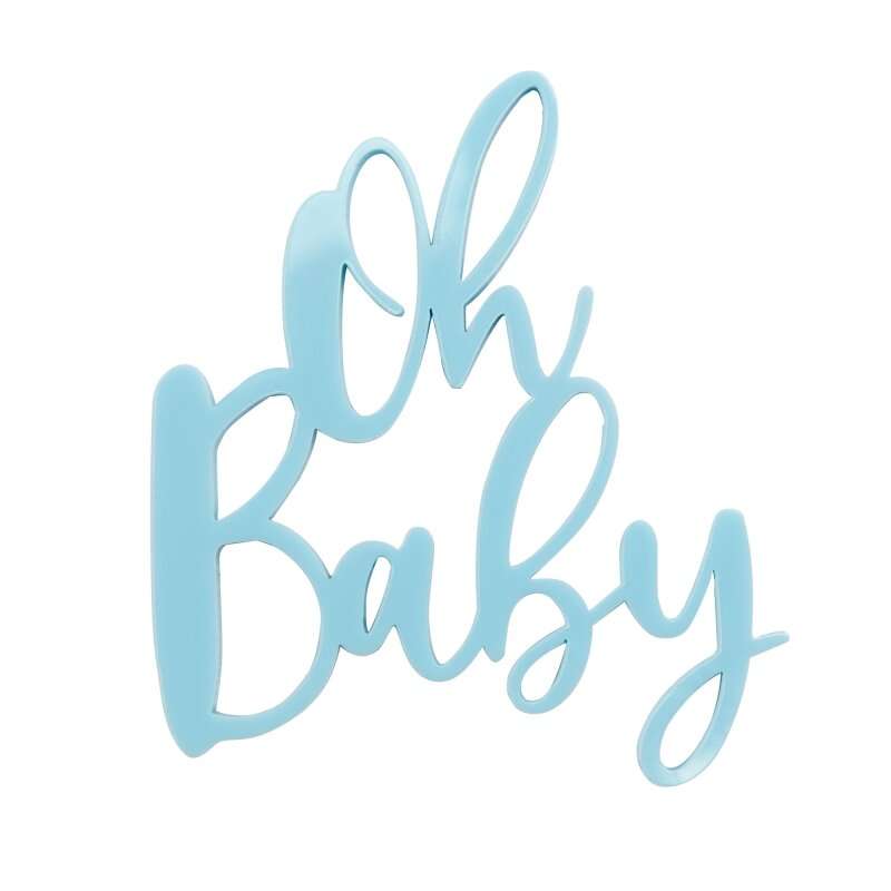 Sweet Cartel - Cupcake Charm/Topper - Oh Baby Blue