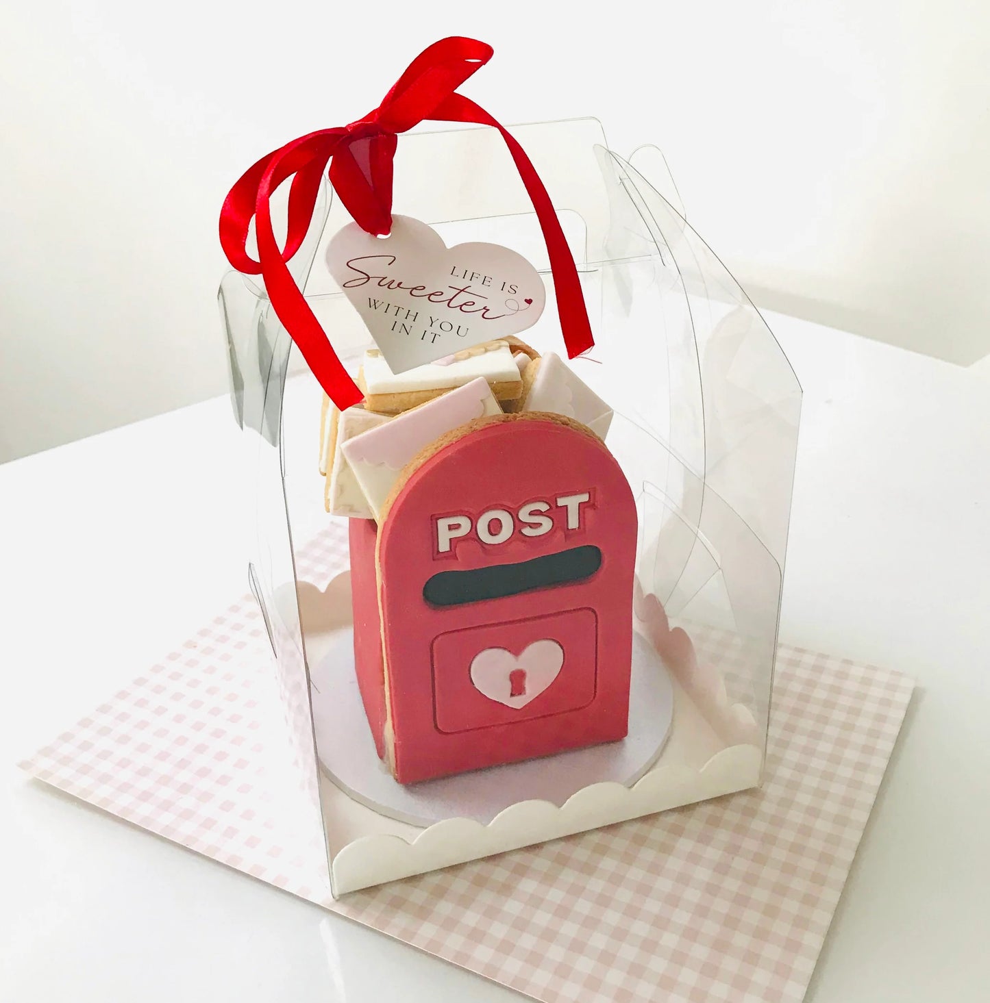 3D Post Box with Post Stamp + Valentine's Lock (SweetP)