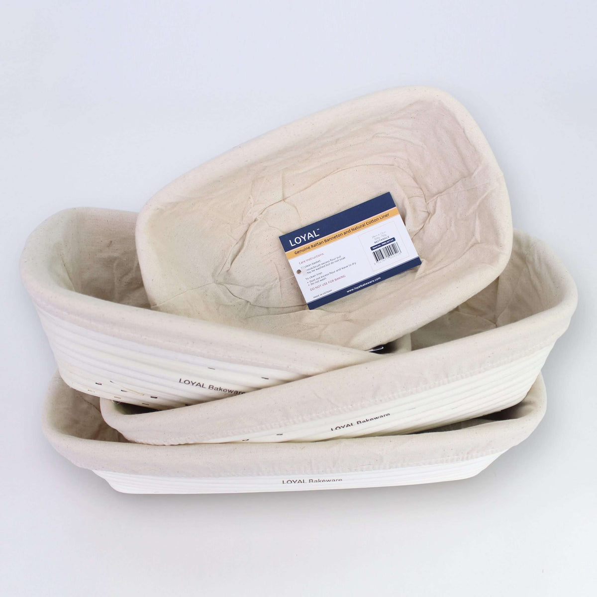 750g-1kg BANNETON + LINER LONG 32x13cm – view 2