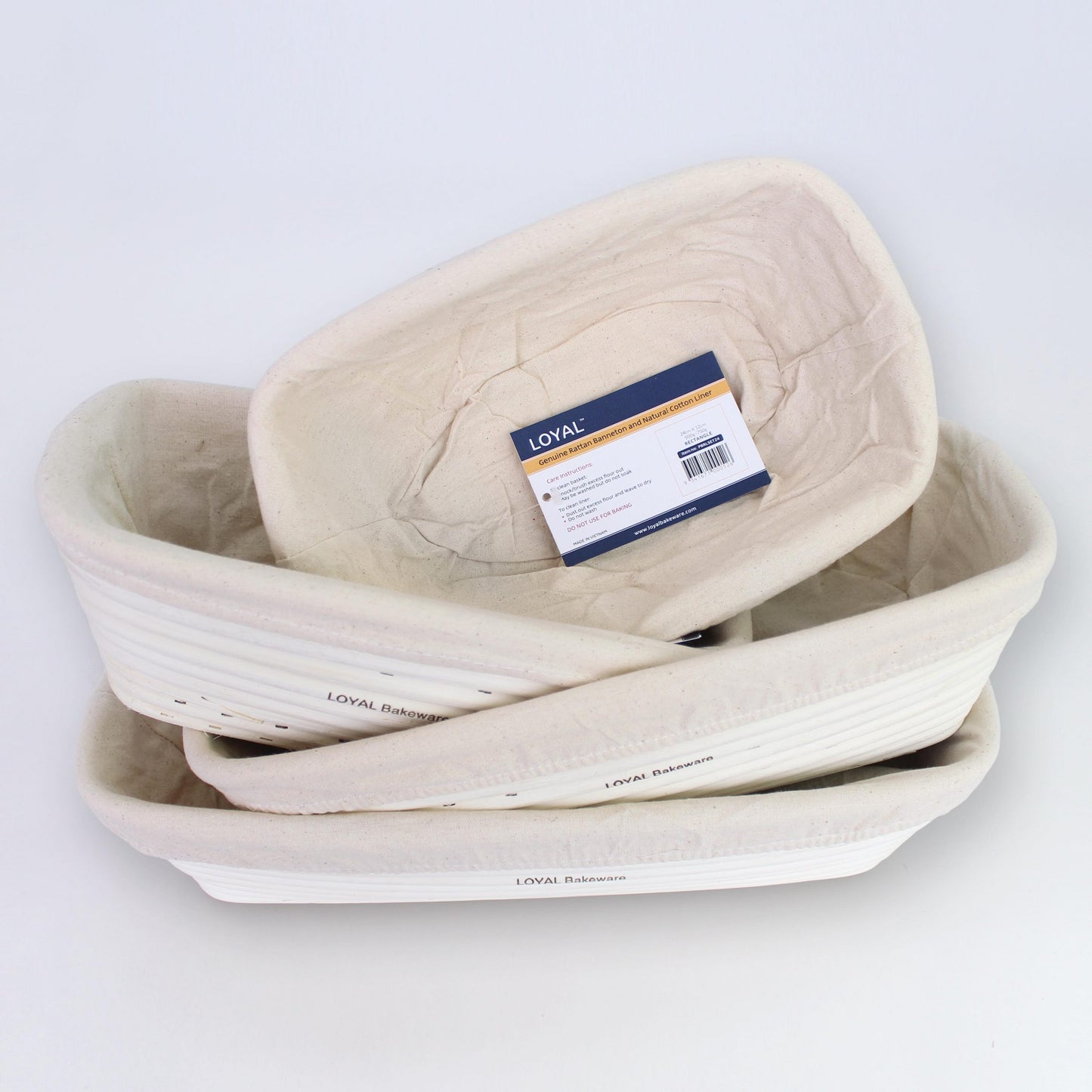 750g-1kg BANNETON + LINER LONG 32x13cm