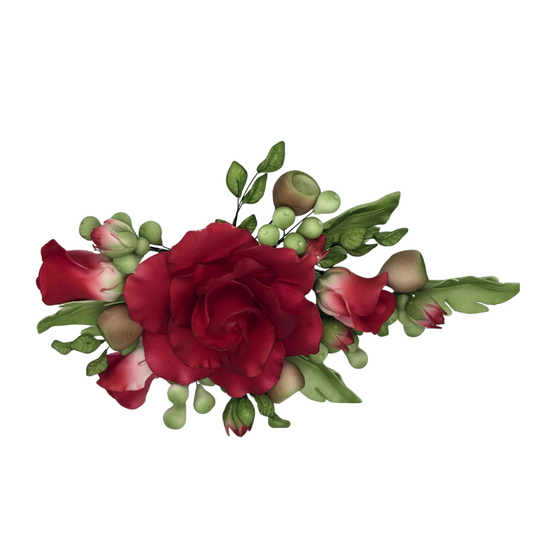 Edible Special occasion Rose Spray - Red