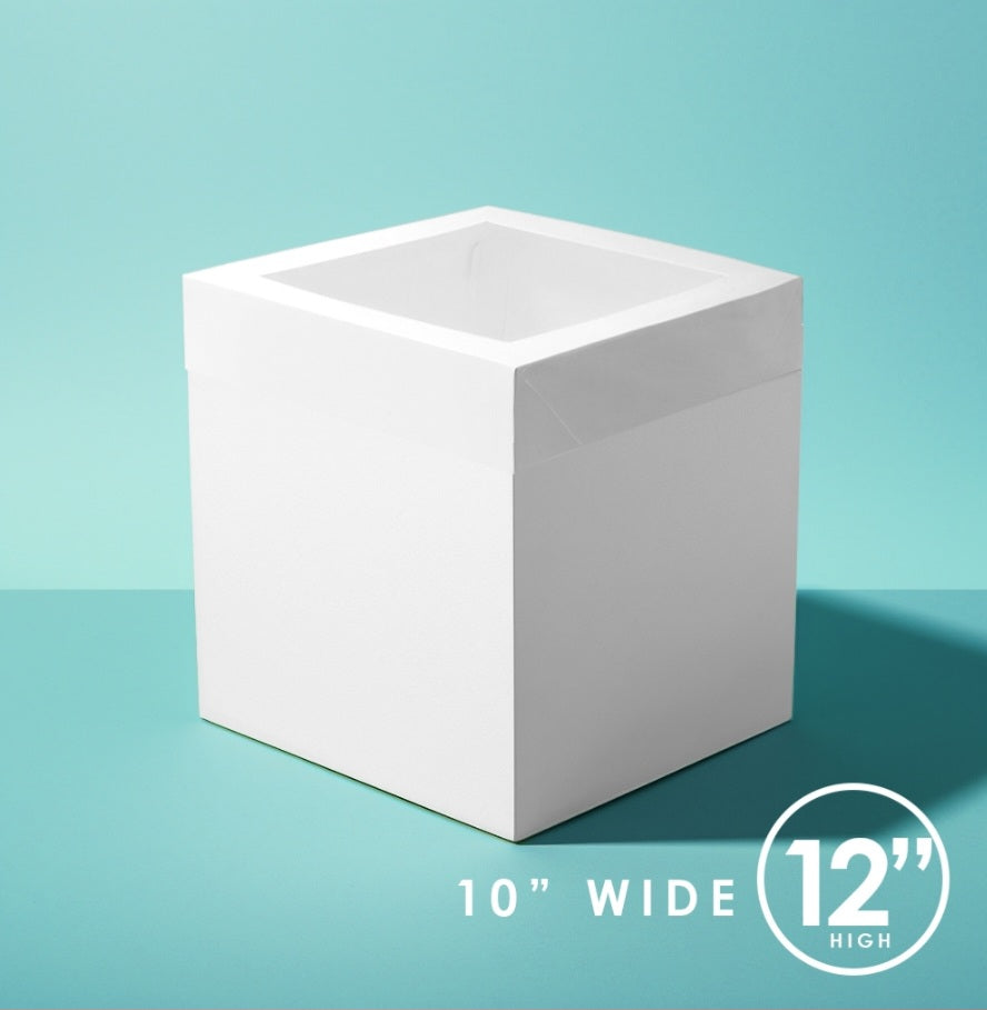 PAPYRUS 10 x 10 x 12" EXTRA TALL Cake Box with Window
