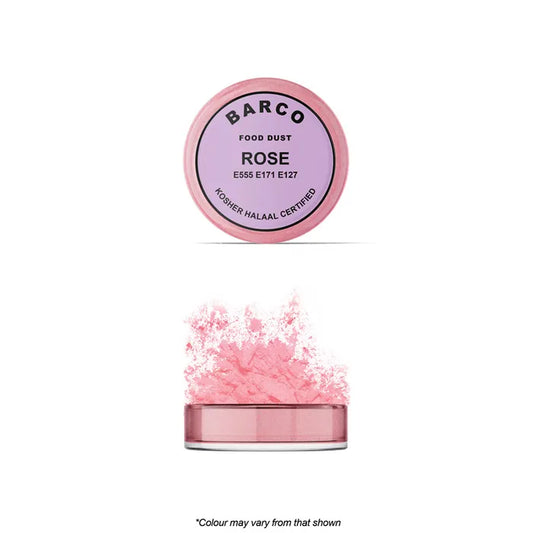 Food Colour Rose Pink Dust 10ml (Lilac Label) Barco