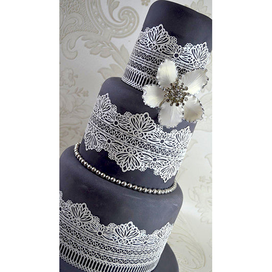 Cake Lace Mat SERENITY 3D - by Claire Bowman