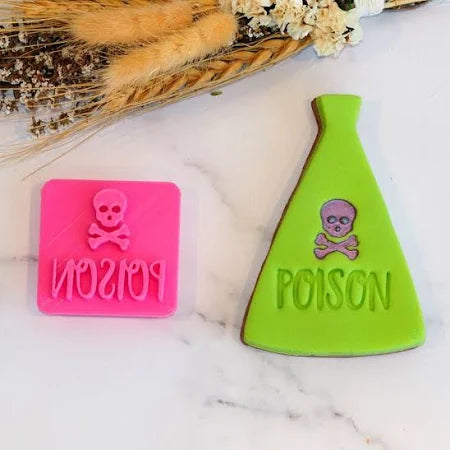 Poison Emboss 3D Printed Cookie Stamp SALE