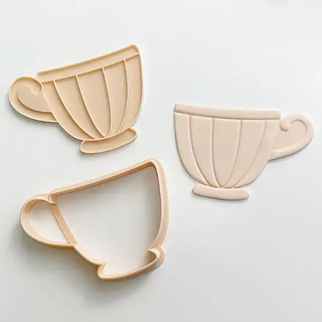 Tea Cup Cutter & Embosser Set (Little Biskut) – view 2