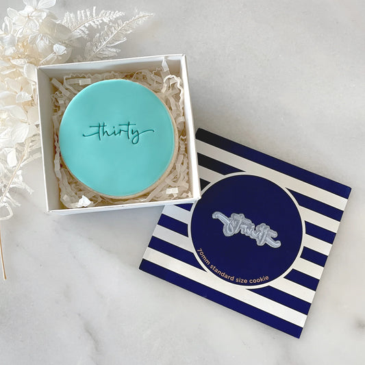 Thirty Tiny Text Stamp (Little Biskut)