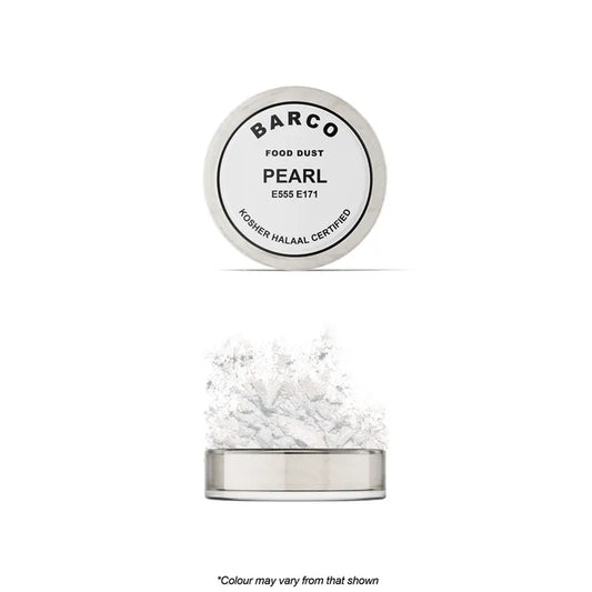 Food Colour Pearl White Label Dust 10ml Barco