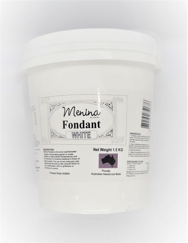 Icing 1.5kg Fondant White Menina Products