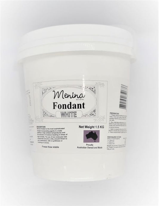 Icing 1.5kg Fondant White Menina Products