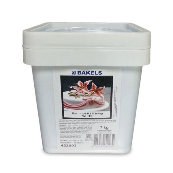 Icing 7kg Pettinice Bakels White RTR Plastic