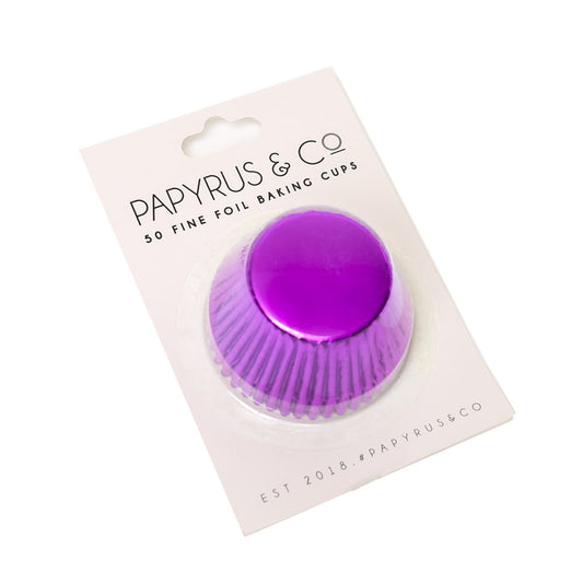 Baking Cups 50 pack Purple Foil 50mm