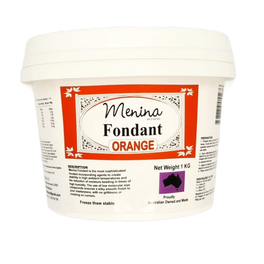 Icing 1kg Fondant Orange Menina Products