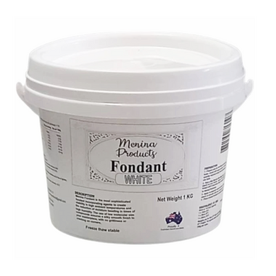 Icing 1kg Fondant White Menina Products