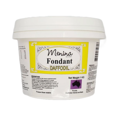 Icing 1kg Fondant Daffodil Yellow Menina Products